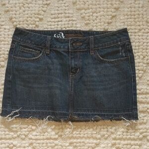 Y2K Bullhead Denim Mini Skirt